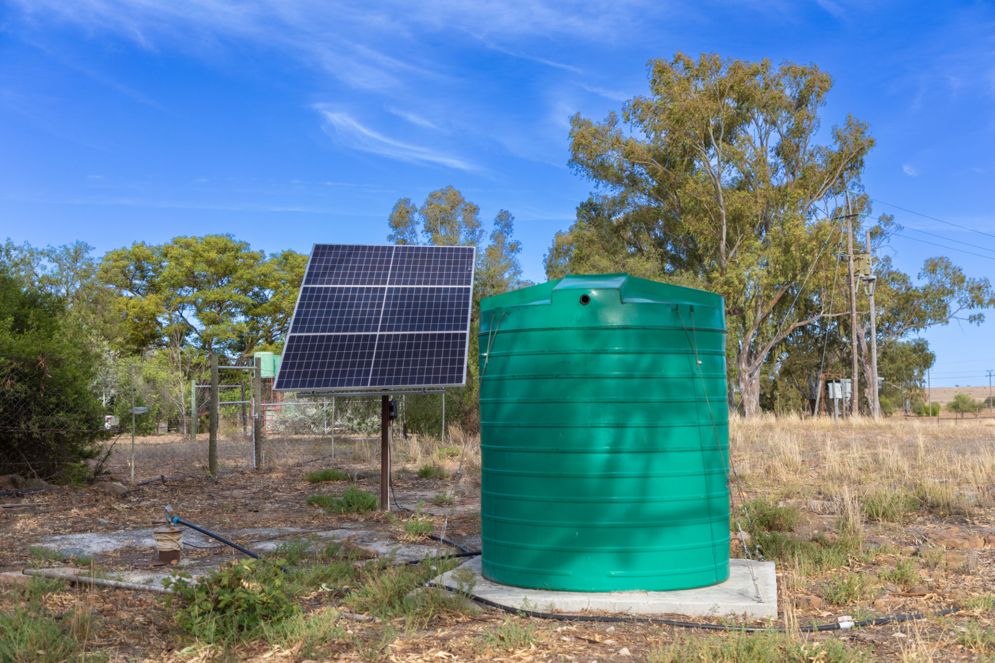 solar panels borehole