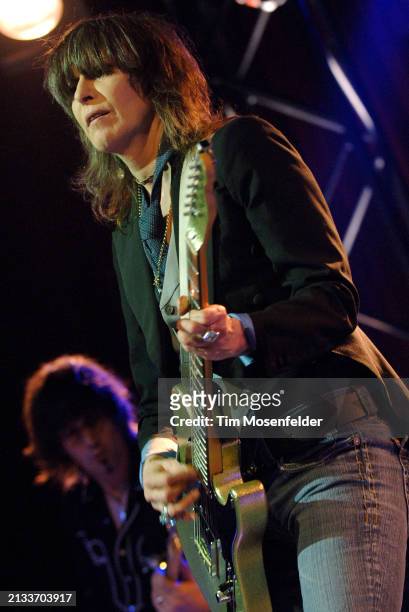 Chrissie Hynde of The Pretenders performs at The Fillmore on March 14, 2009 in San Francisco, California.