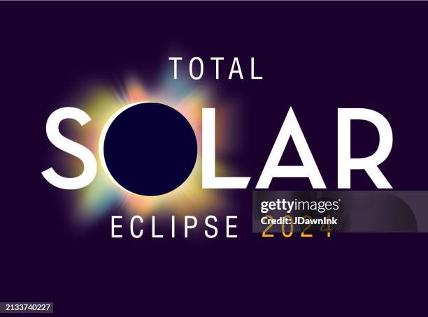 total solar eclipse 2024 event web banner design template - total solar eclipse stock illustrations