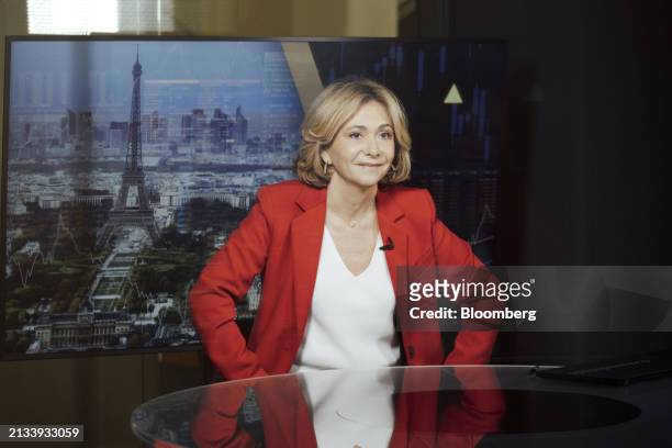 Valerie Pecresse, Paris regional president, during an interview in Paris, France, on Friday, April 5, 2024. Officials are in talks with Paris public...
