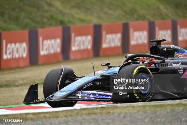 Esteban OCON BWT Alpine A524 Renault, on track during the Free practice F1 Grand Prix of Japan at Suzuka International Circuit on April 5 in Suzuka,...