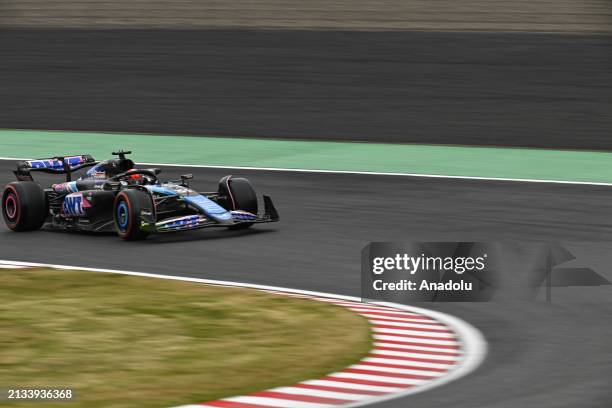 Esteban OCON BWT Alpine A524 Renault, on track during the Qualifying session F1 Grand Prix of Japan at Suzuka International Circuit on April 5 in...