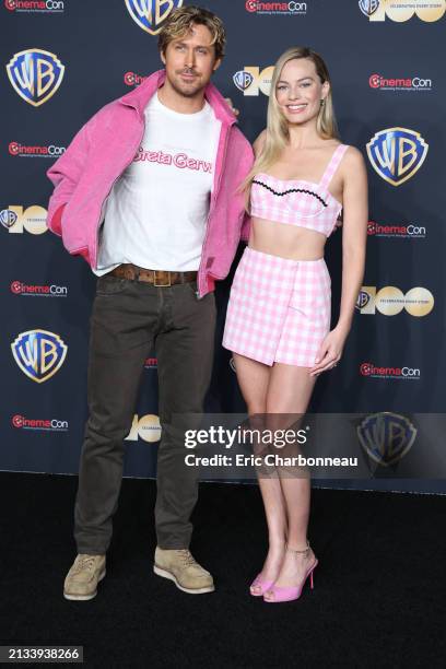 Ryan Gosling, Margot Robbie seen at Warner Bros. Pictures "The Big Picture" Special Presentation of "Barbie", The Colosseum at Caesar's Palace, Las...