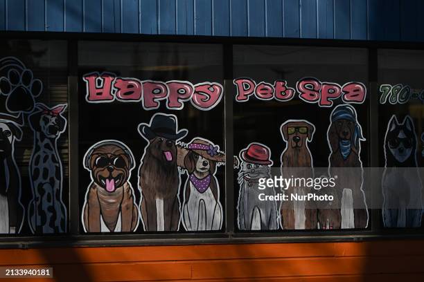 Happy Pet Spa, on April 3 in Sherwood Park, Strathcona County, Alberta, Canada.