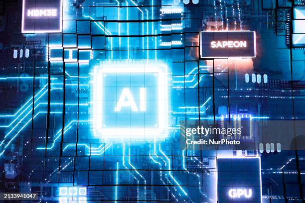 The Open AI logo, which represents the American-based artificial intelligence research organization known for releasing the generative chatbot...