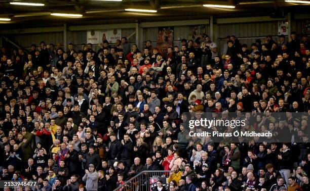 Dublin , Ireland - 5 April 2024; Bohemians supporters before the SSE Airtricity Men's Premier Division match between Bohemians and Waterford at...