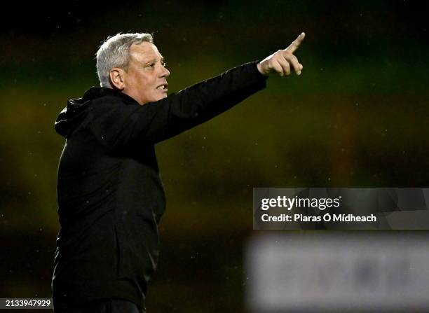 Dublin , Ireland - 5 April 2024; Waterford manager Keith Long during the SSE Airtricity Men's Premier Division match between Bohemians and Waterford...