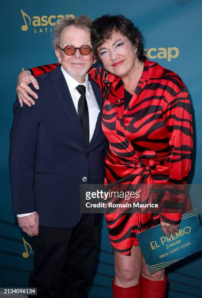 President and Chairman, Paul Williams and Claudia Brant attend the 2024 ASCAP Latin Music Award Winners Celebration at Vizcaya Museum & Gardens on...