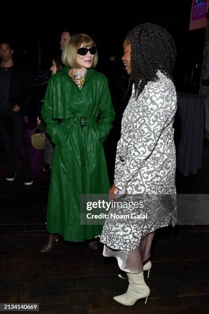 Anna Wintour and Jamila Robinson attend the National Magazine Awards 2024 at Terminal 5 on April 02, 2024 in New York City.
