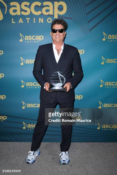 Carlos Vives, recipient of the ASCAP Founders Award, attends the 2024 ASCAP Latin Music Award Winners Celebration at Vizcaya Museum & Gardens on...