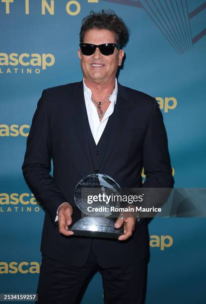 Carlos Vives, recipient of the ASCAP Founders Award, attends the 2024 ASCAP Latin Music Award Winners Celebration at Vizcaya Museum & Gardens on...