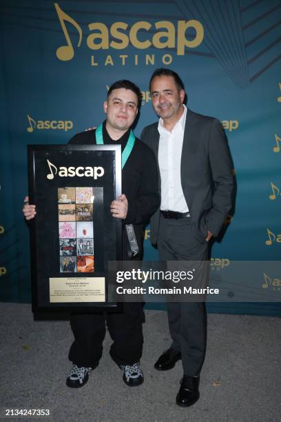 Songwriter of the Year, Keityn and President & CEO of Sony Music Latin Publishing, Jorge Mejia attend the 2024 ASCAP Latin Music Award Winners...