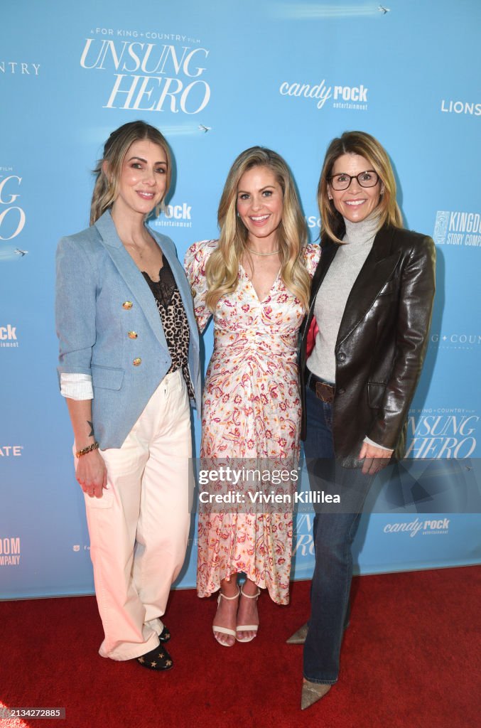 Cameron Rizzo Kelly Rizzo, Candace Cameron Bure and Lori Loughlin attend the... News ...