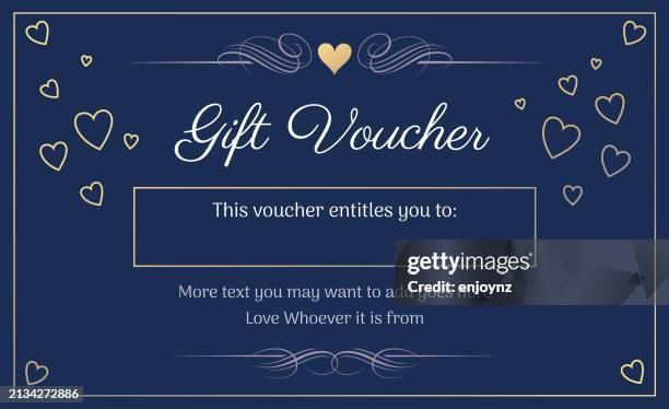 gift voucher vector design - gift certificate template stock illustrations