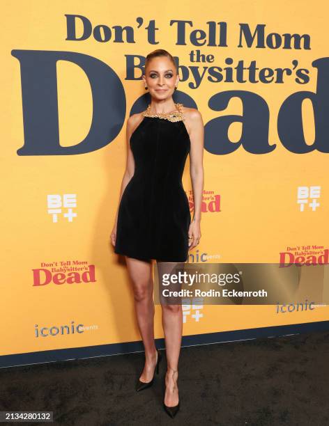 Nicole Richie attends the Los Angeles premiere of "Don't Tell Mom the Babysitter's Dead" at The Grove on April 02, 2024 in Los Angeles, California.
