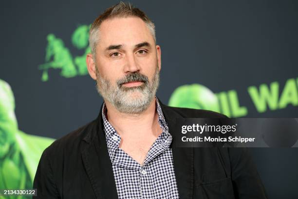 Alex Garland attends the Los Angeles premiere of A24's "Civil War" at the Academy Museum of Motion Pictures on April 02, 2024 in Los Angeles,...