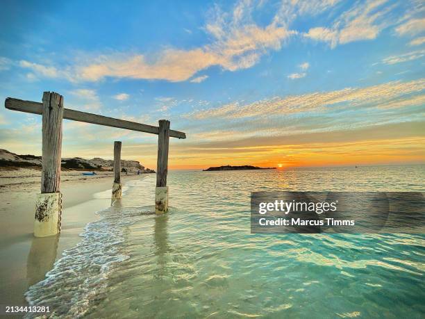 tranquil dock - australia jetty stock pictures, royalty-free photos & images