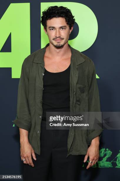 Gavin Leatherwood attends the Los Angeles Premiere of A24's "Civil War" at Academy Museum of Motion Pictures on April 02, 2024 in Los Angeles,...