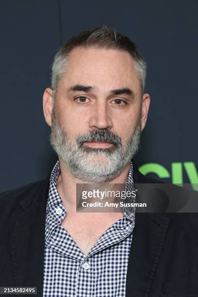 Alex Garland attends the Los Angeles Premiere of A24's "Civil War" at Academy Museum of Motion Pictures on April 02, 2024 in Los Angeles, California.