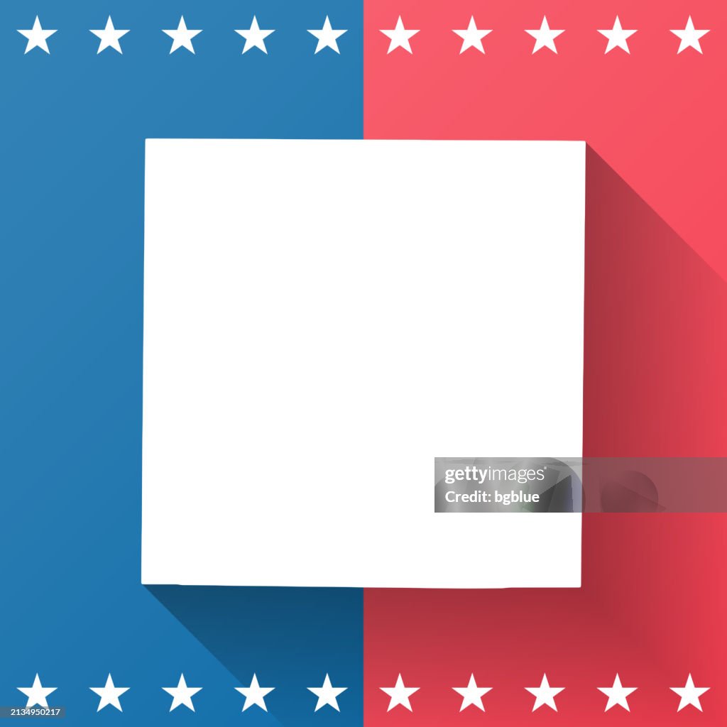 Nolan County, Texas. Map on blue and red background