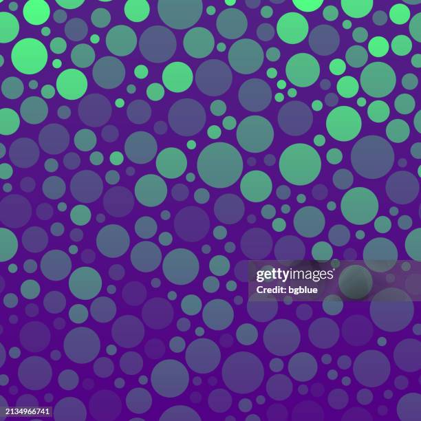 abstract geometric background with green gradient circles - polka dot stock illustrations