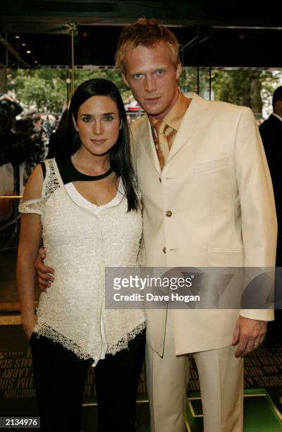 Lead Actress Jennifer Connelly and Actor Paul Bettany attends the UK premiere of the film "Hulk" at the Empire Cinema, Leicester Square on July 3,...