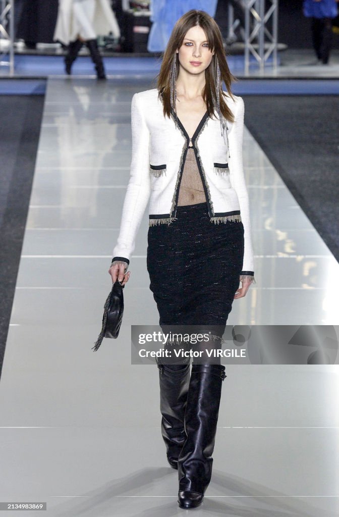 Caitriona Balfe walks the runway during the Chanel Ready to Wear