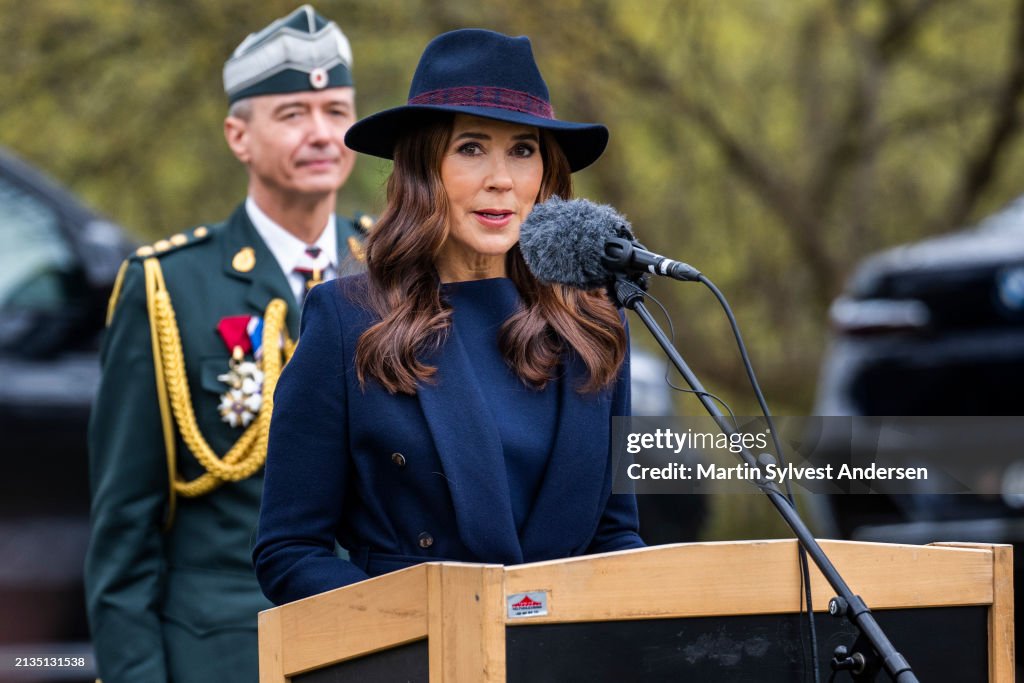 Queen Mary Of Denmark Attends The 75th Anniversary Of The National Guard