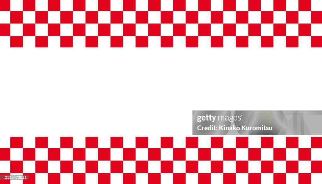 White Red Checker Pattern Red And White Checkered Pattern Background Illustration Material High ...