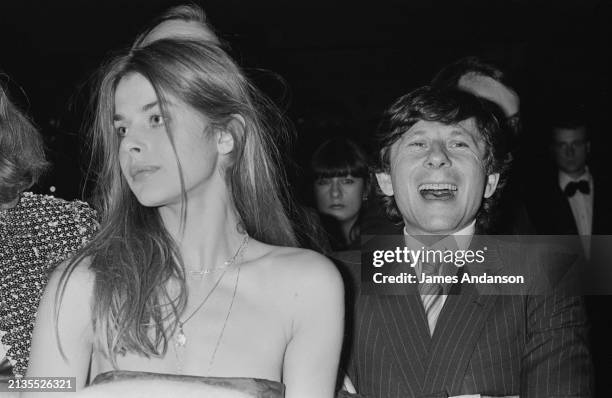 Actrice allemande Nastassja Kinski avec le réalisateur Roman Polanski à la soirée de son film TESS au Club 78 à Paris, le 29 octobre 1979.