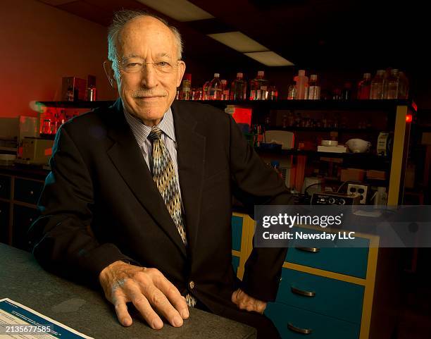 Stony Brook University supplement expert Dr. Arthur P. Grollman in the lab at Stony Brook University Hospital in Stony Brook, New York on October 18,...