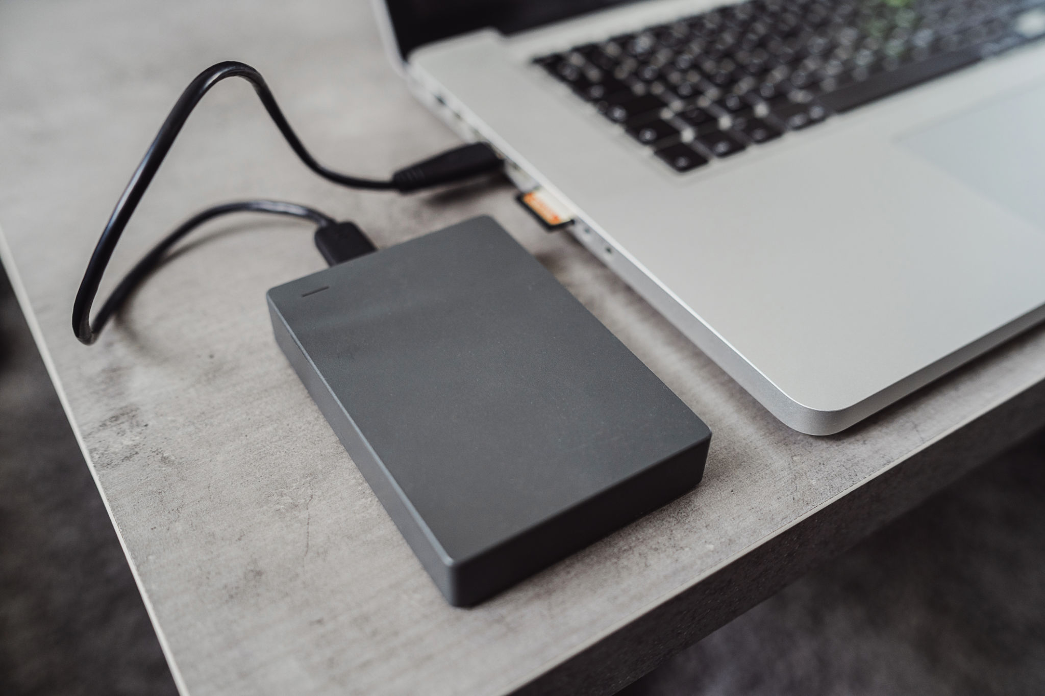 external hard drive