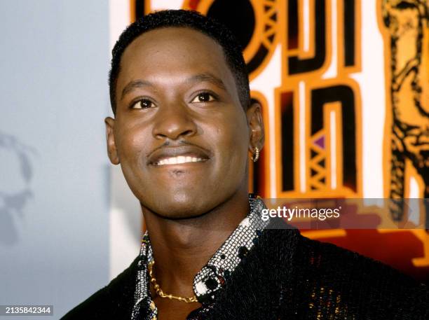 American singer-songwriter Johnny Gill attends the Eighth Annual Soul Train Music Awards at the Shrine Auditorium in Los Angeles, California, March...