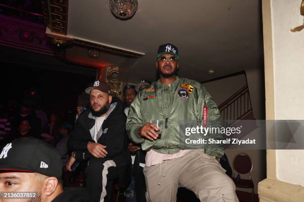 Carmelo Anthony attends Fat Joe & Friends In Concert at The Apollo Theater on April 02, 2024 in New York City.