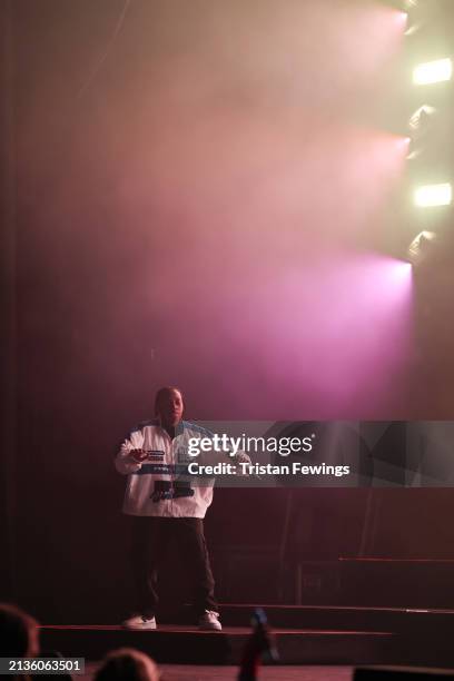 Kids perform on stage during the Kidz Bop Never Stop Live tour on April 03, 2024 in London, England.