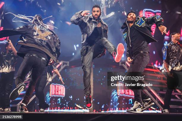 Jason Derulo performs at WiZink Center on April 03, 2024 in Madrid, Spain.