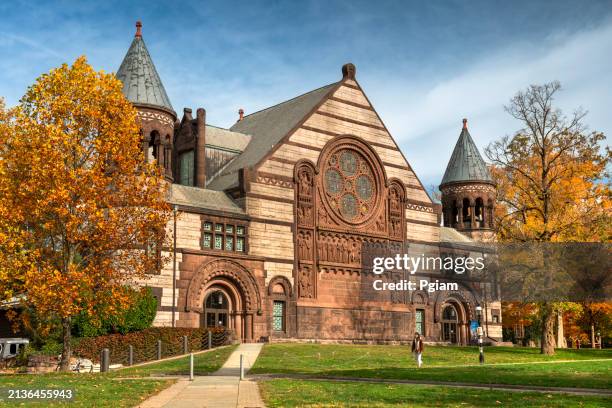 princeton, nueva jersey, campus universitario de la ivy league, richardson auditorium, ee. uu. - ivy league universidad fotografías e imágenes de stock