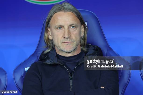 Davide Nicola heand coach of Empoli FC looks on during the Serie A TIM match between Empoli FC and Torino FC - Serie A TIM at Stadio Carlo Castellani...