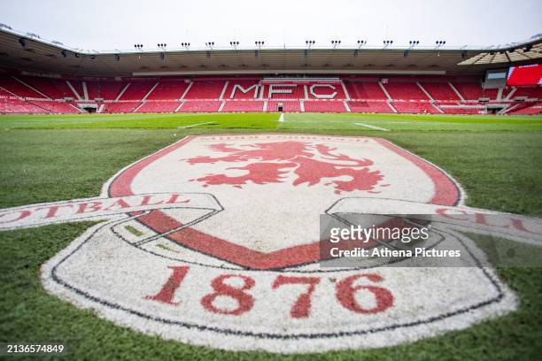 General view of the stadium during the Sky Bet Championship match between Middlesbrough and Swansea City at the Riverside Stadium on April 06, 2024...