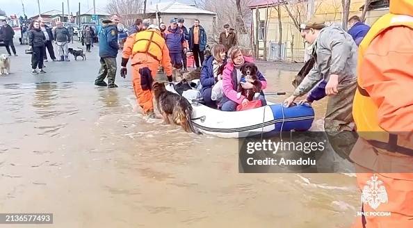 Evacuation of residents continues after dam bursts in Orsk, Russia Evacuation of residents continues after dam bursts in Orsk, Russia