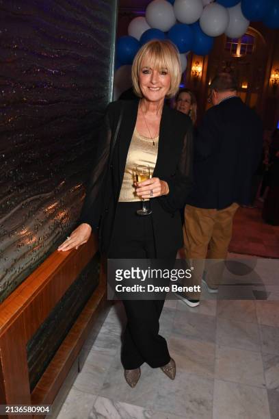Jane Moore attends an after party celebrating the 25th anniversary of "MAMMA MIA!" in London's West End at The Waldorf Hilton Hotel on April 6, 2024...