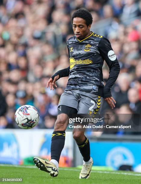 Southampton's Kyle Walker-Peters in action during the Sky Bet Championship match between Blackburn Rovers and Southampton FC at Ewood Park on April...