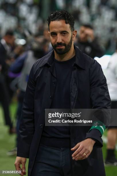 Ruben Amorim of Sporting CP during the Liga Portugal Bwin match between Sporting CP and SL Benfica at Estadio Jose Alvalade on April 6, 2024 in...