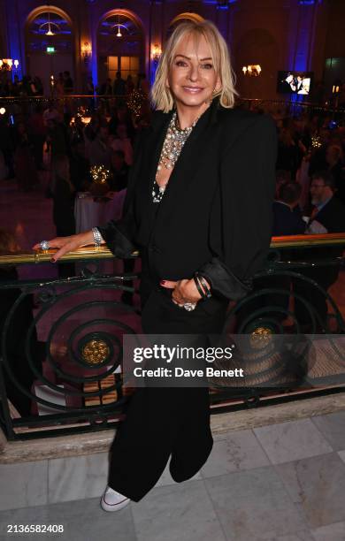 Producer Judy Craymer attends an after party celebrating the 25th anniversary of "MAMMA MIA!" in London's West End at The Waldorf Hilton Hotel on...