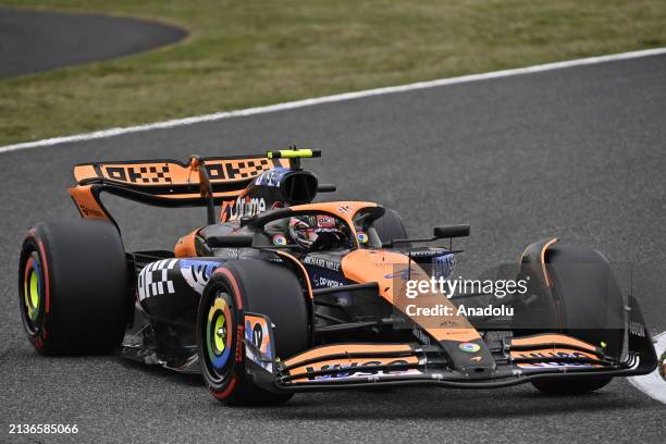 Landon Norris McLaren MCL38 Mercedes, on track during the Qualifying session Final Classification F1 Grand Prix of Japan at Suzuka International...