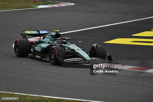 Fernando Alonzo Aston Martin ARAMCO AMR24, on track during the Qualifying session Final Classification F1 Grand Prix of Japan at Suzuka International...