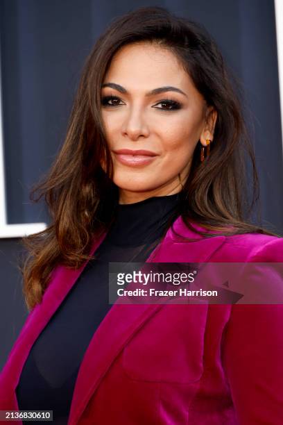 Moran Atias attends the Los Angeles Premiere Of Netflix's "Ripley" at The Egyptian Theatre Hollywood on April 03, 2024 in Los Angeles, California.