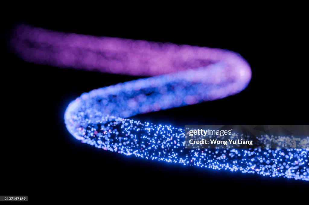Fiber optics or futuristic high speed telecommunication concept