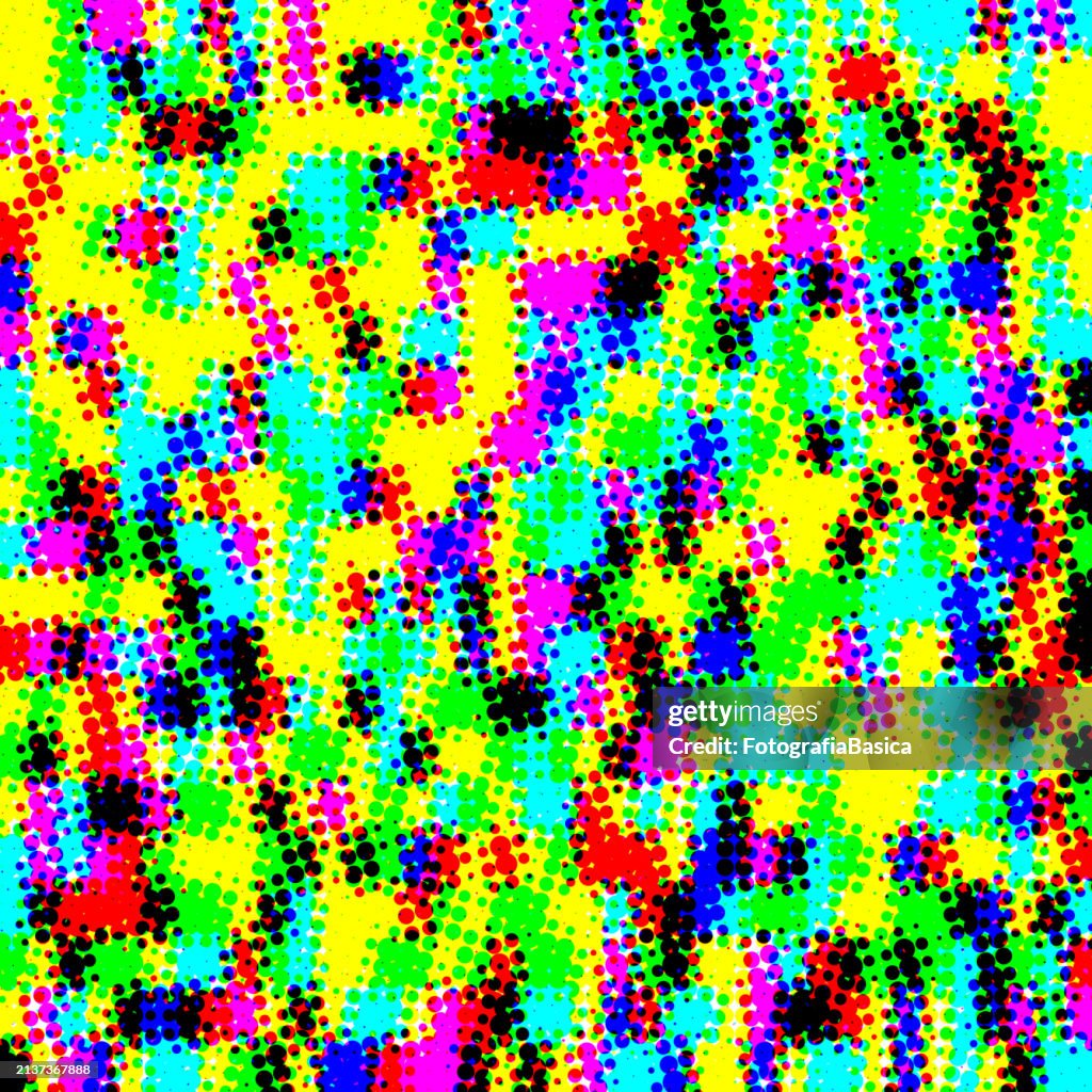 Mulit Pattern Multi Colored Half Tone Pattern High-Res Vector Graphic - Getty Images
