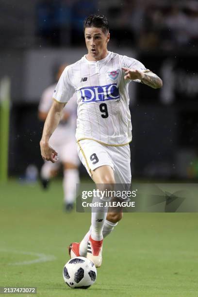 Fernando Torres of Sagan Tosu in action during the J.League J1 match between Sagan Tosu and Vegalta Sendai at Best Amenity Stadium on July 22, 2018...